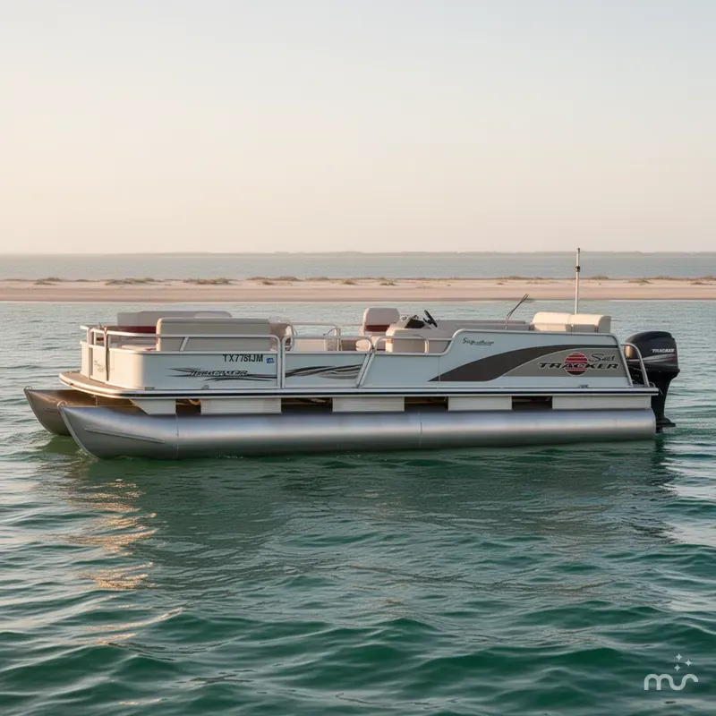 Slide: The Image of Tracker 21 Party Barge 2000 - 1