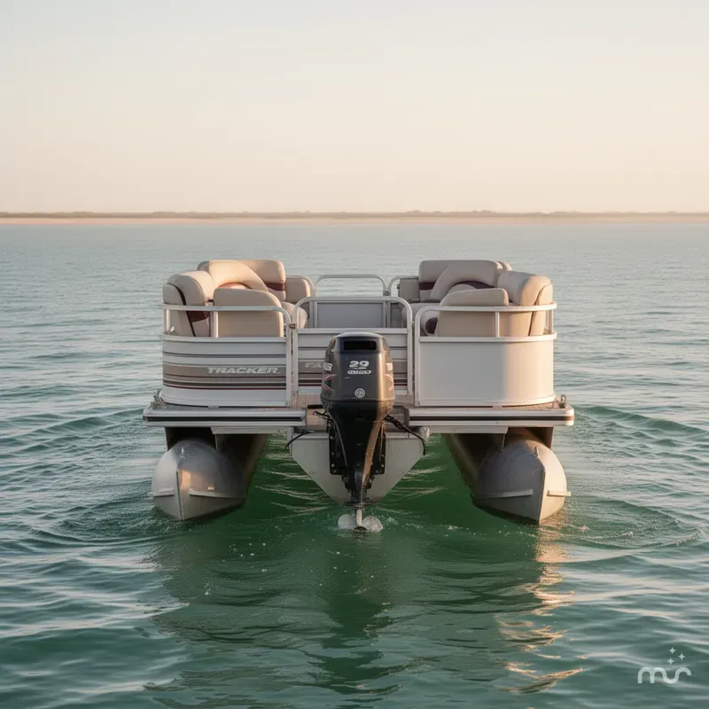 Slide: The Image of Tracker 21 Party Barge 2000 - 2