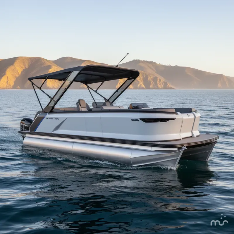 Slide: The Image of Manitou Explore 22 MAX Navigator with Trifold Bench 2025 - 1