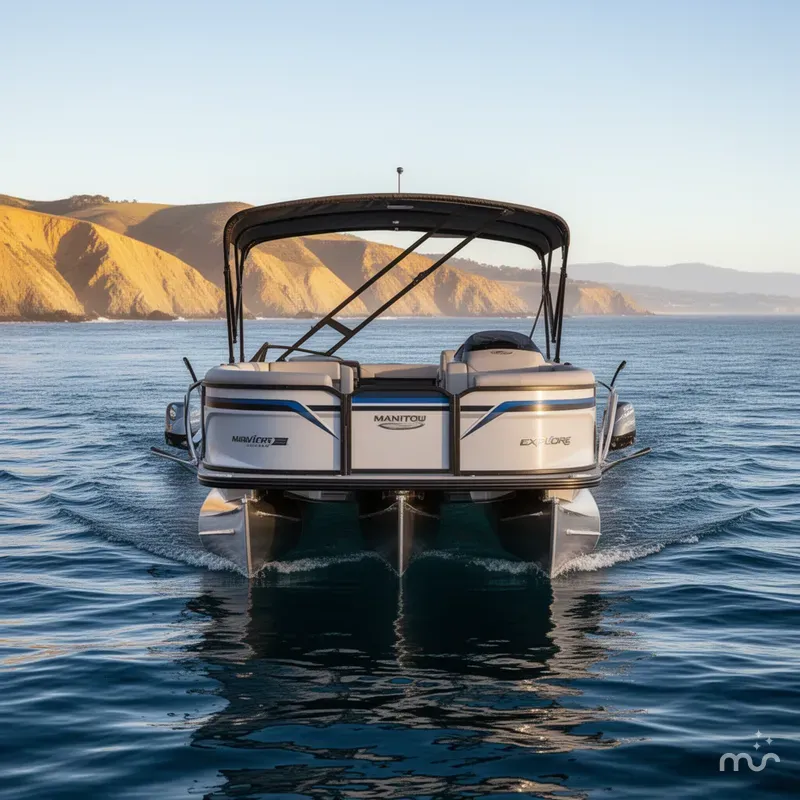 Slide: The Image of Manitou Explore 22 MAX Navigator with Trifold Bench 2025 - 3