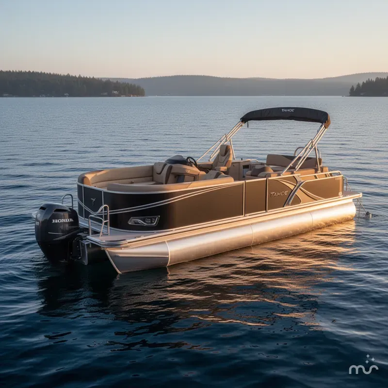 Slide: The Image of Tahoe LTZ 2385 Cruise Rear Bench (CRB) & Honda 4-Stroke 2025 - 2