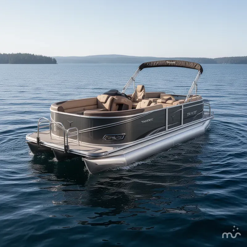 Slide: The Image of Tahoe LTZ 2385 Swingback (VRB) Tritoon & Honda 4-Stroke 2025 - 0