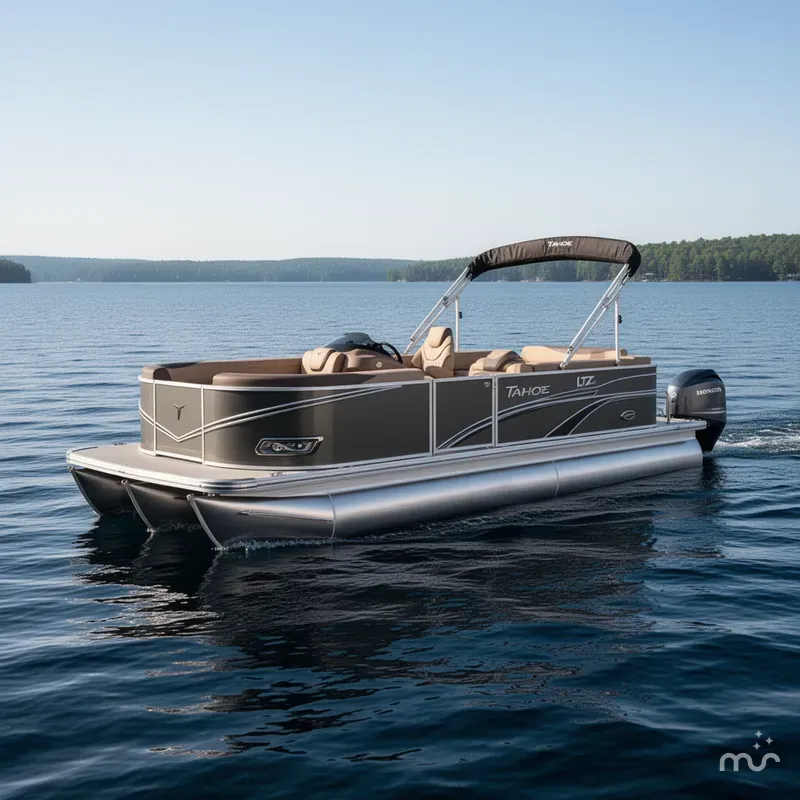 Slide: The Image of Tahoe LTZ 2385 Swingback (VRB) Tritoon & Honda 4-Stroke 2025 - 2