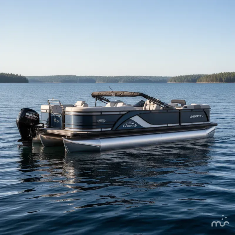 Slide: The Image of Godfrey Sweetwater 2286QS (Quad Seating) Full Tritoon 2025 - 0