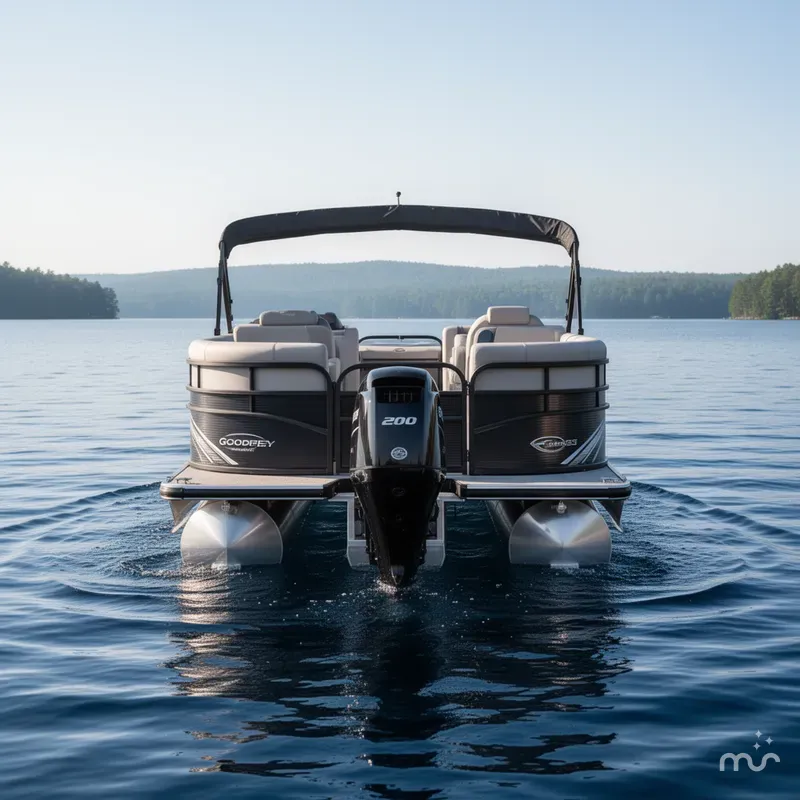 Slide: The Image of Godfrey Sweetwater 2286QS (Quad Seating) Full Tritoon 2025 - 2