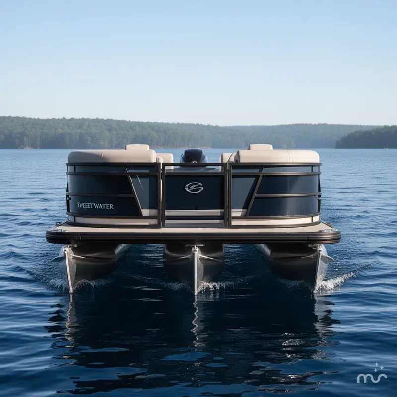 Slide: The Image of Godfrey Sweetwater 2286QS (Quad Seating) Full Tritoon 2025 - 3