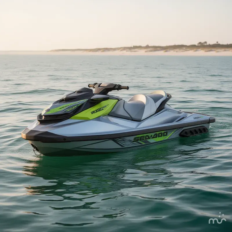 Slide: The Image of Sea-Doo RXP®-X® 325 iBR Ice Metal/Green Tech, BRP Premiu 2024 - 2