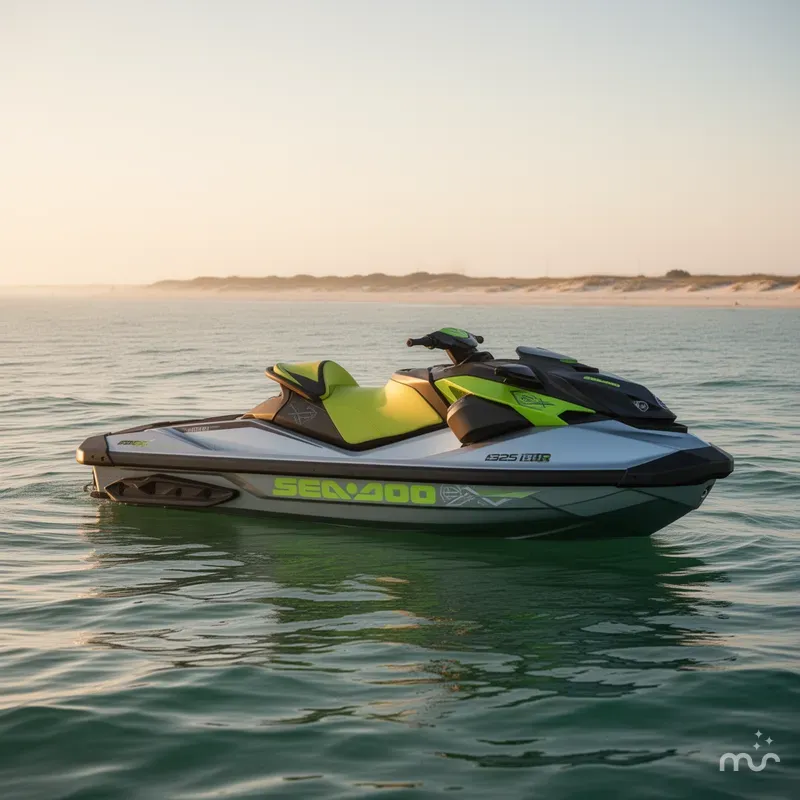 Slide: The Image of Sea-Doo RXP®-X® 325 iBR Ice Metal/Green Tech, BRP Premiu 2024 - 2
