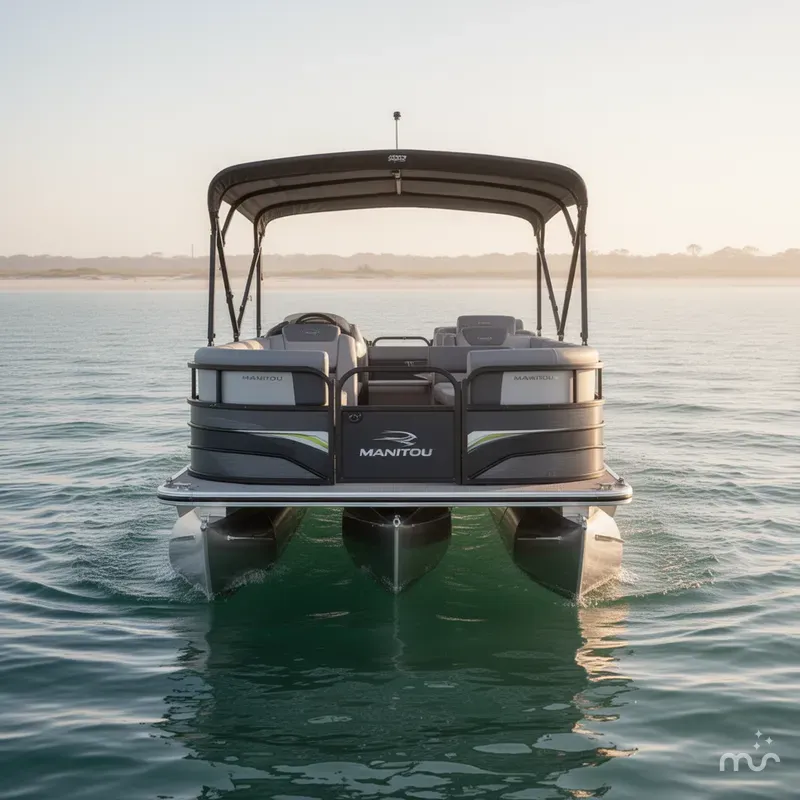 Slide: The Image of Manitou 22' CRUISE BENCH STEALTH 2024 - 2