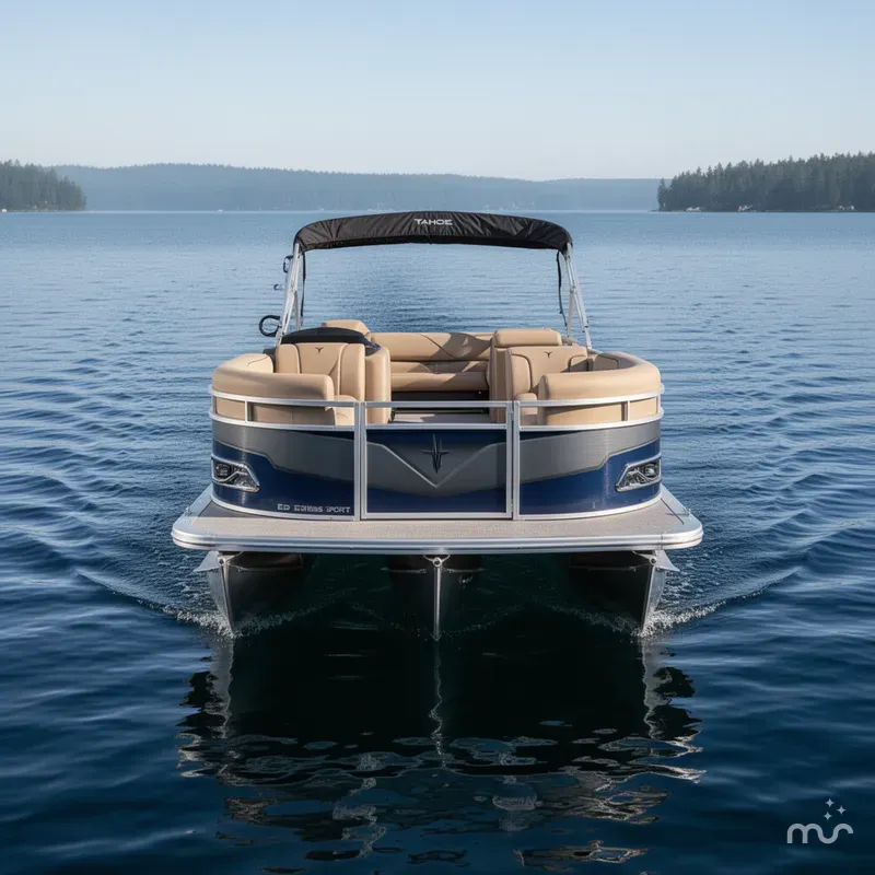 Slide: The Image of Tahoe Sport 2385 Swingback (VRB) Pontoon & Honda 4-Strok 2025 - 1