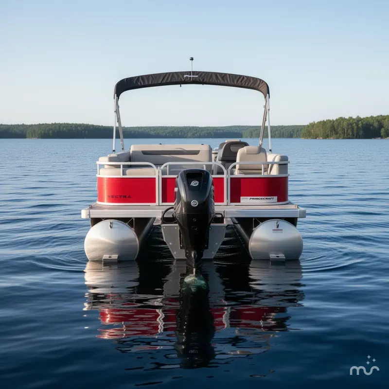 Slide: The Image of Princecraft Vectra 21 RL Swingback SS Pontoon & Mercury 4-Stro 2025 - 1