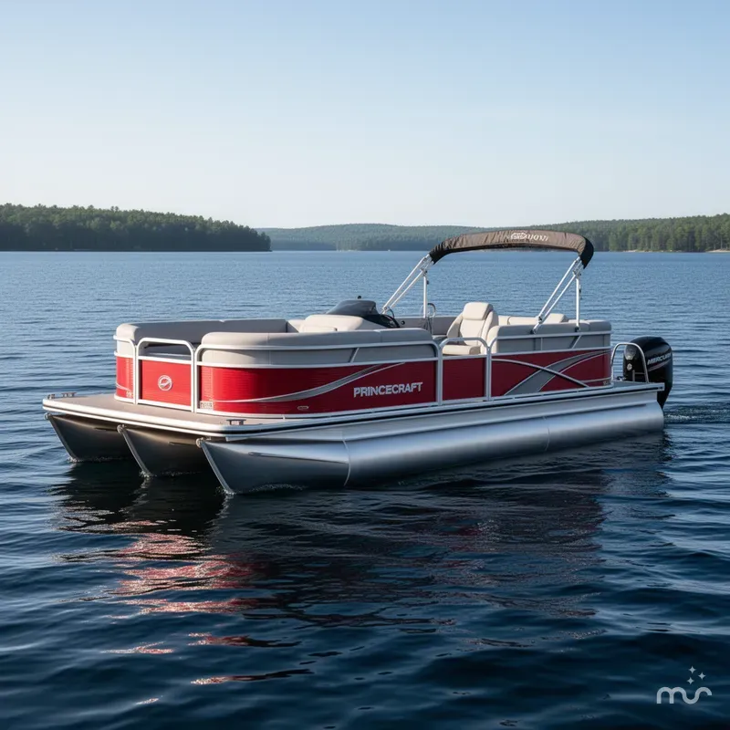 Slide: The Image of Princecraft Vectra 21 RL Swingback SS Pontoon & Mercury 4-Stro 2025 - 2