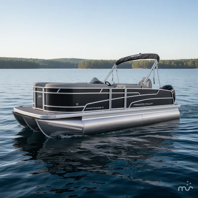 Slide: The Image of Princecraft 21 Sportfisher 2RS Pontoon & Mercury 4-Stroke EFI 2025 - 0
