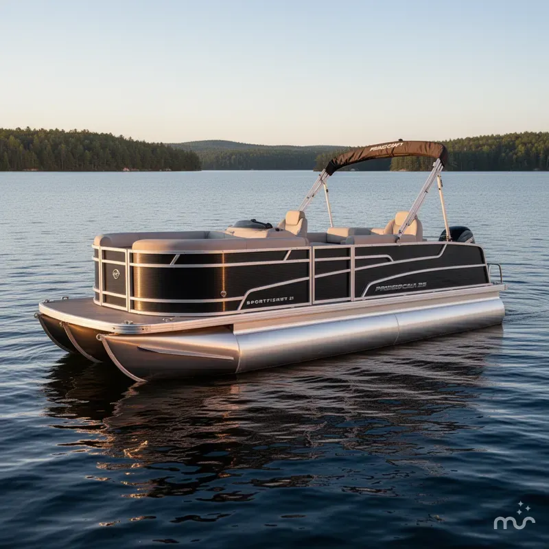 Slide: The Image of Princecraft 21 Sportfisher 2RS Pontoon & Mercury 4-Stroke EFI 2025 - 2