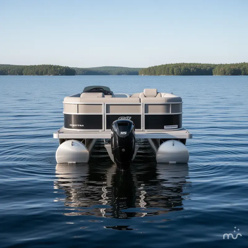 Slide: The Image of Princecraft Vectra 23 RL SS Swingback Pontoon & Mercury 115HP 2025 - 1