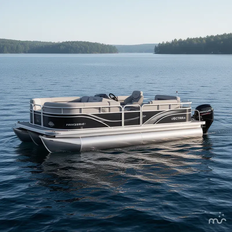 Slide: The Image of Princecraft Vectra 23 RL SS Swingback Pontoon & Mercury 115HP 2025 - 2