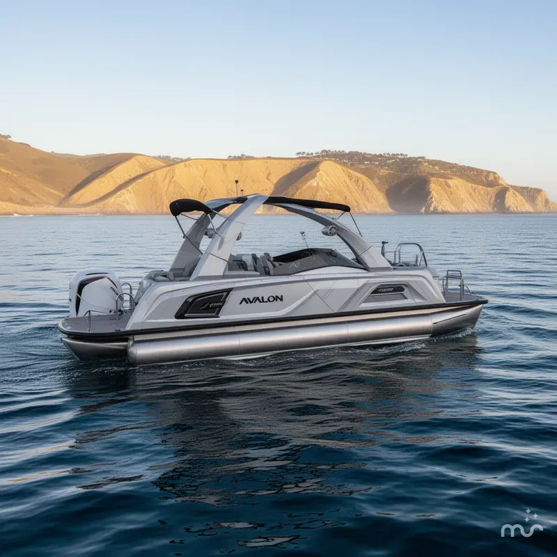 Slide: The Image of Avalon 27' Excalibur Carbon Series Elite Windshield w/ 500HP Mercury! 2025 - 0