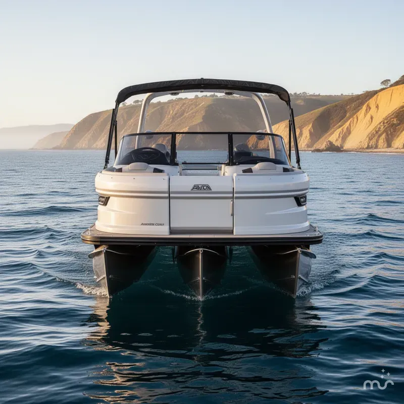 Slide: The Image of Avalon 27' Excalibur Carbon Series Elite Windshield w/ 500HP Mercury! 2025 - 1