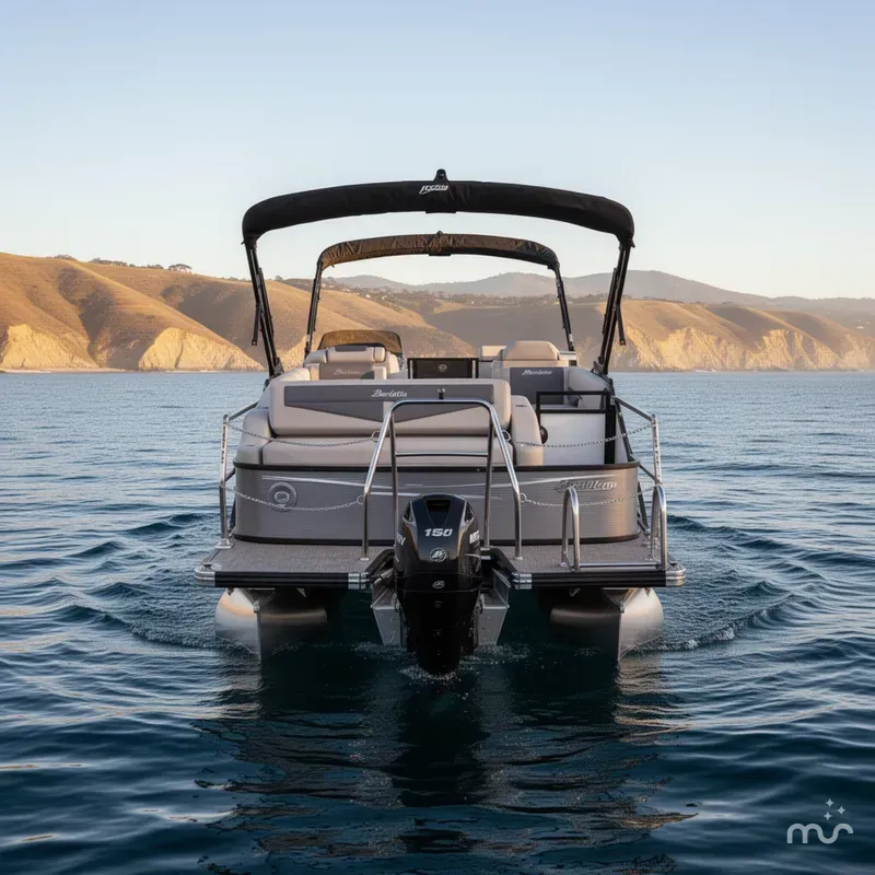 Slide: The Image of Barletta Cabrio Ultra-Lounge C24U w/ 150HP Mercury! 2025 - 2