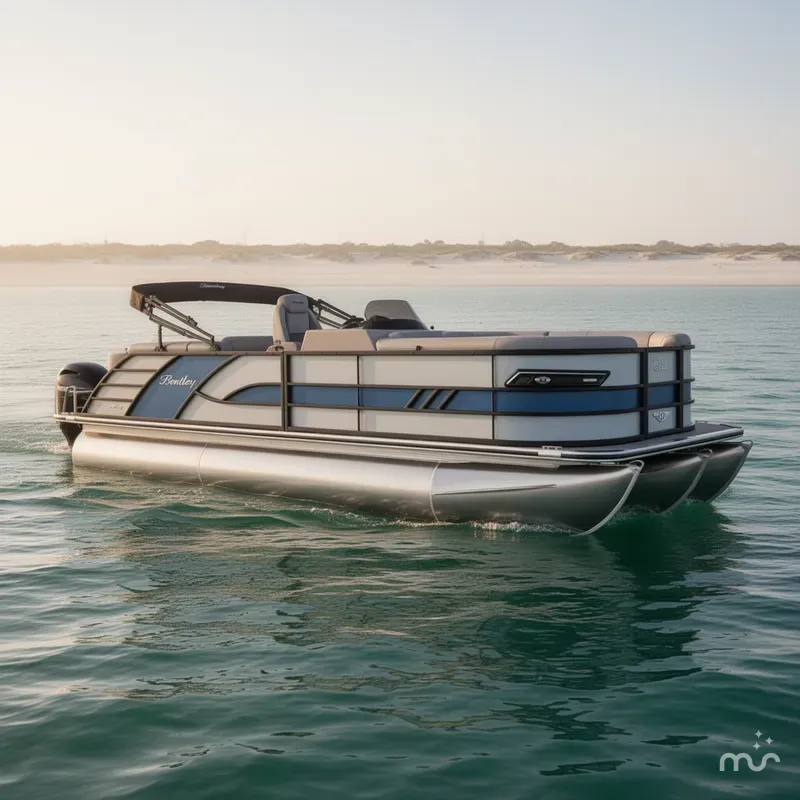 Slide: The Image of Bentley Pontoons 223 Elite Admiral FULL TRITOON 2025 - 0