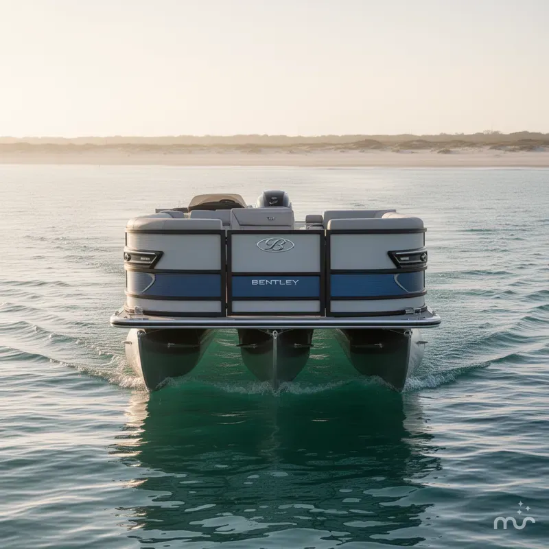 Slide: The Image of Bentley Pontoons 223 Elite Admiral FULL TRITOON 2025 - 1