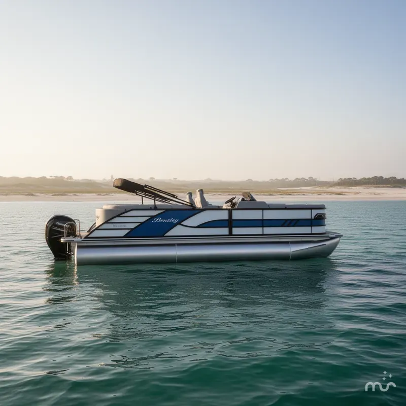Slide: The Image of Bentley Pontoons 223 Elite Admiral FULL TRITOON 2025 - 4