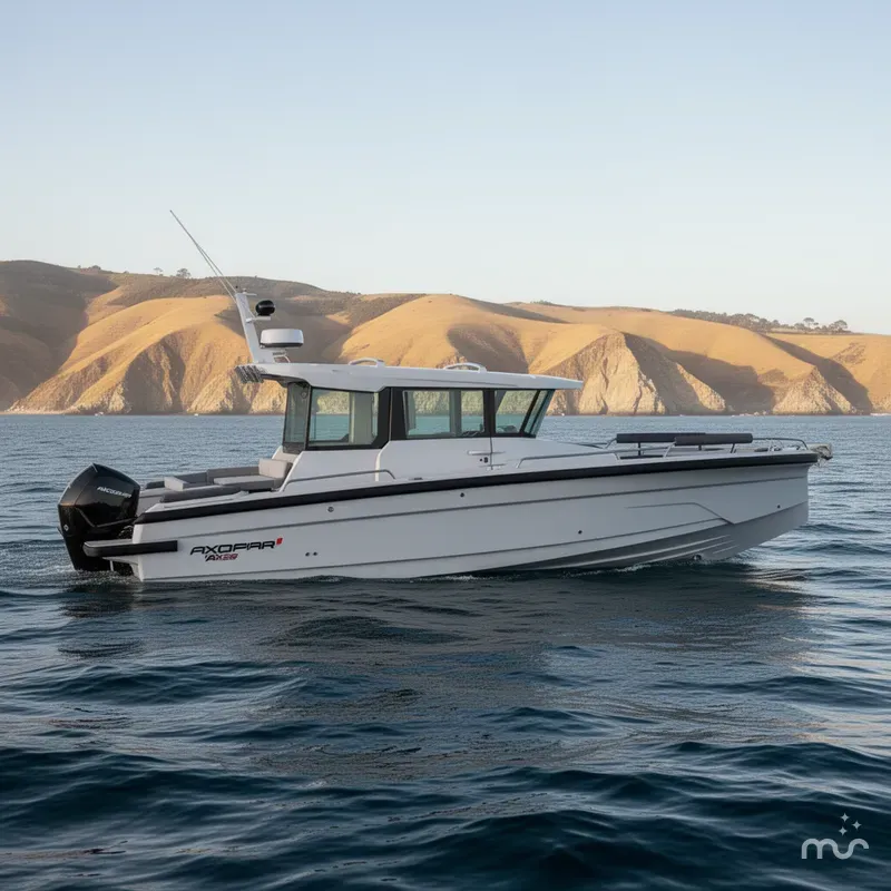 Slide: The Image of Axopar AX29 XC Cross Cabin U-Sofa 2025 - 0