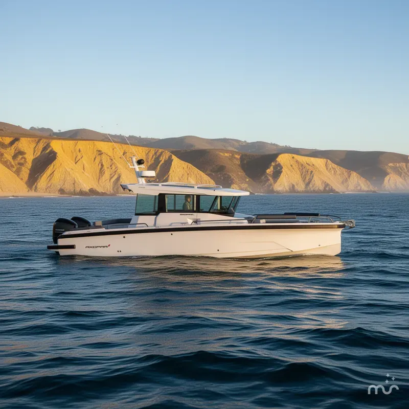 Slide: The Image of Axopar AX29 XC Cross Cabin U-Sofa 2025 - 3