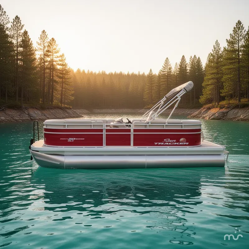 Slide: The Image of Sun Tracker Party Barge 20 DLX 2025 - 2