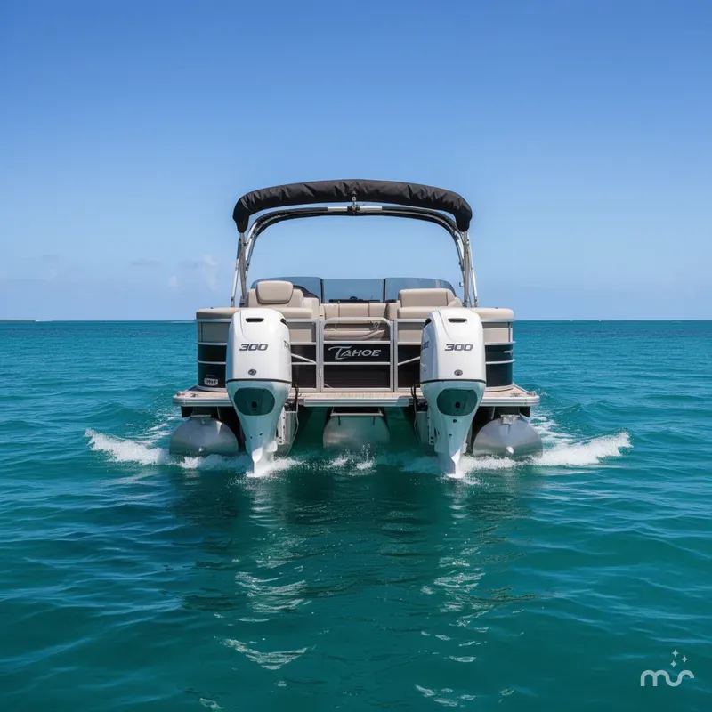 Slide: The Image of Tahoe 31 foot With twin 300 hp engines 2023 - 0