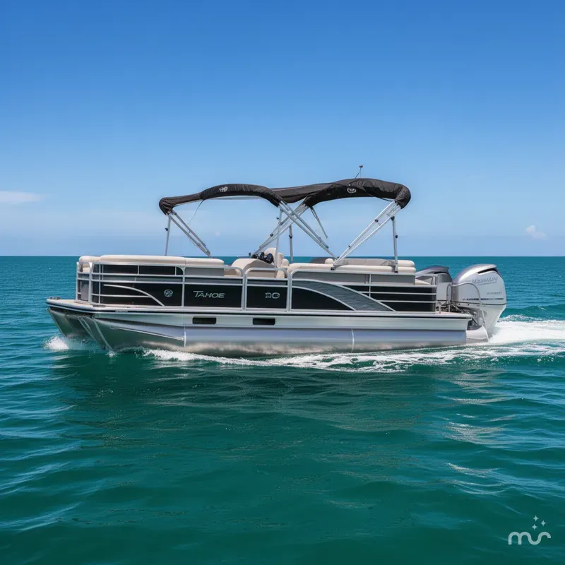Slide: The Image of Tahoe 31 foot With twin 300 hp engines 2023 - 2