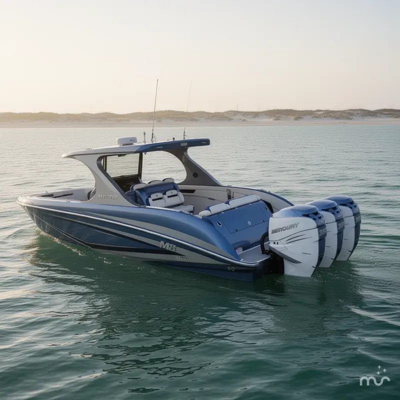 Slide: The Image of Mystic Powerboats M4200 2018 - 1