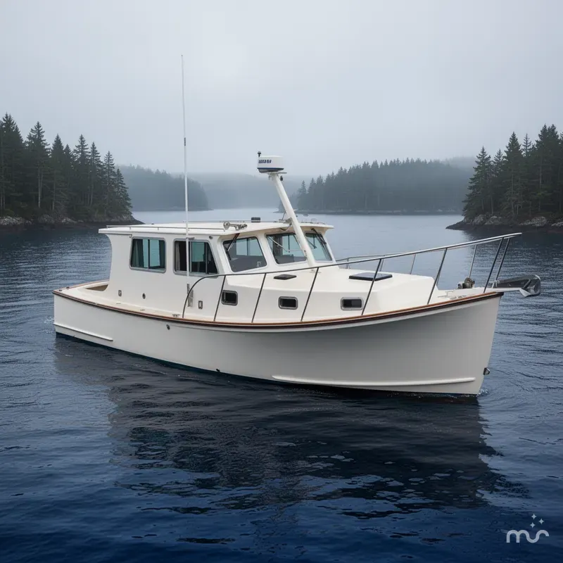 Slide: The Image of Duffy 35 Downeast Cruiser 1998 - 2