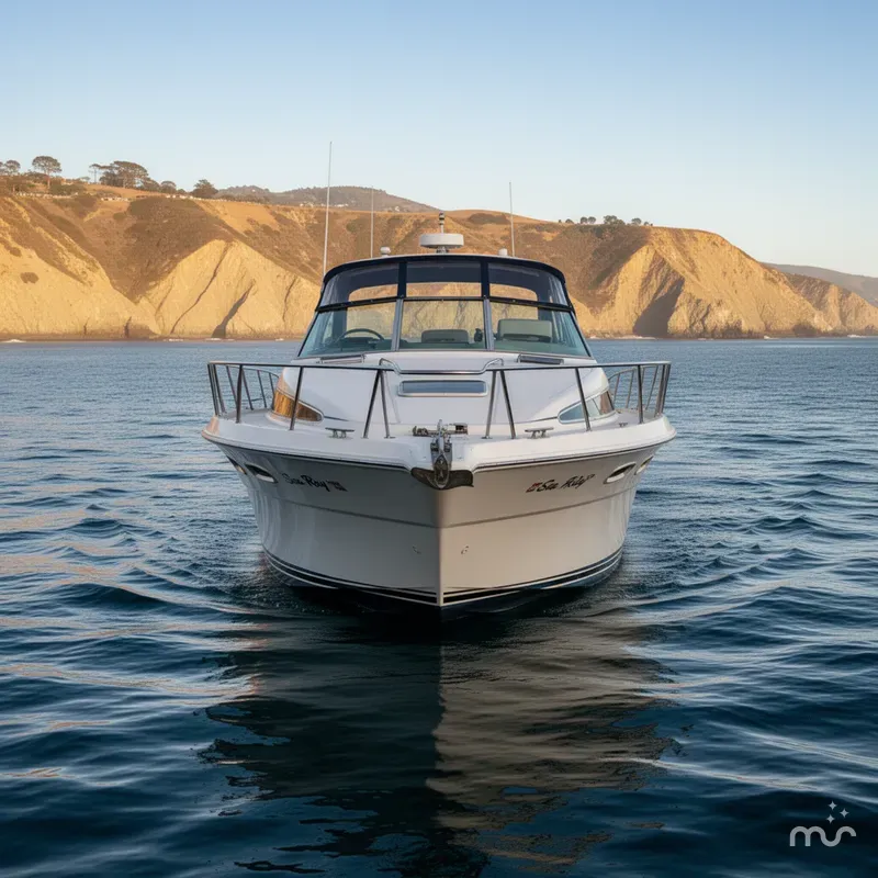 Slide: The Image of Sea Ray 340 Express Cruiser 1986 - 1