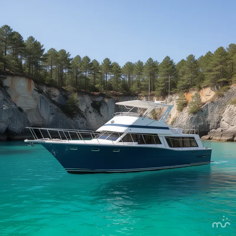 Slide: The Image of Blue Water Motor Yacht 1982 - 2