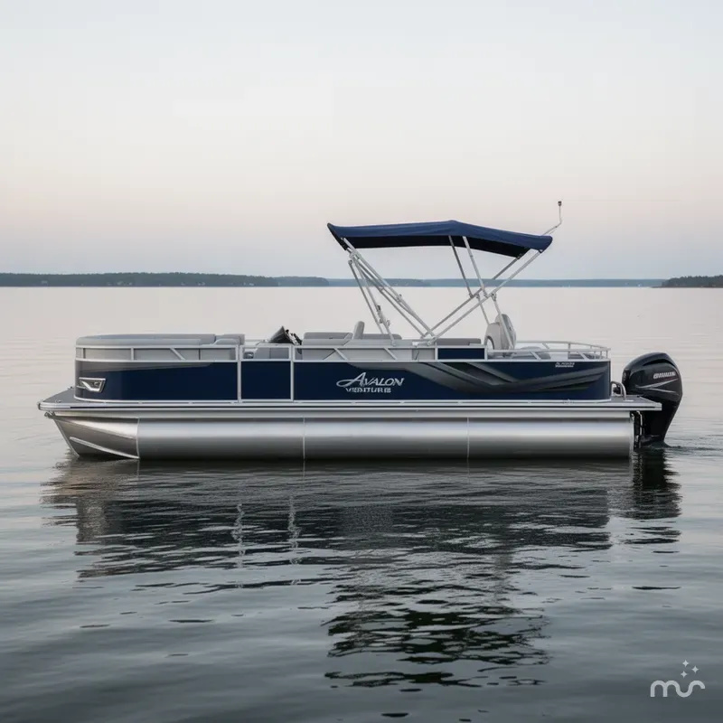 Slide: The Image of Avalon Venture 85 23' Rear Fish - Triple Toon - IN STOCK 2025 - 0