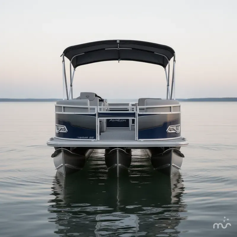 Slide: The Image of Avalon Venture 85 23' Rear Fish - Triple Toon - IN STOCK 2025 - 2