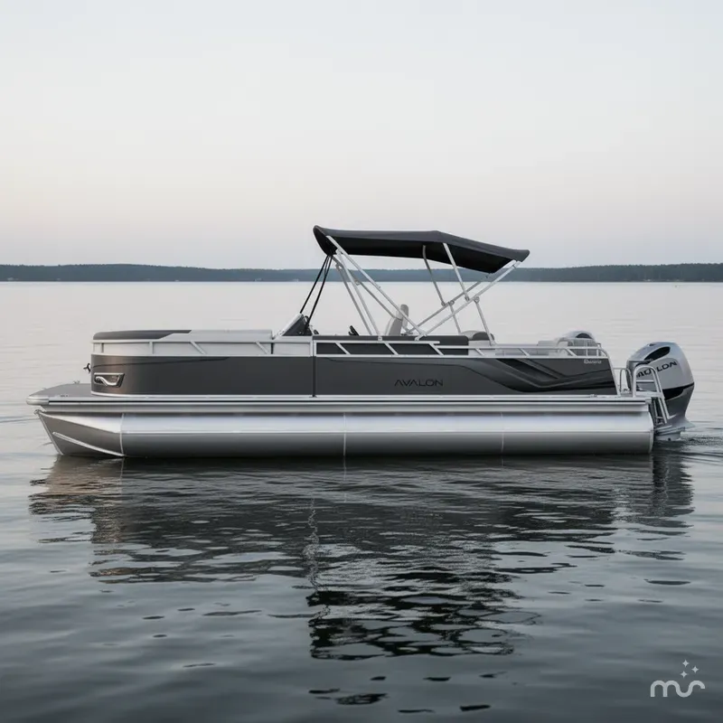 Slide: The Image of Avalon Venture 85 25' Elite Windshield - Triple Toon - IN 2025 - 1