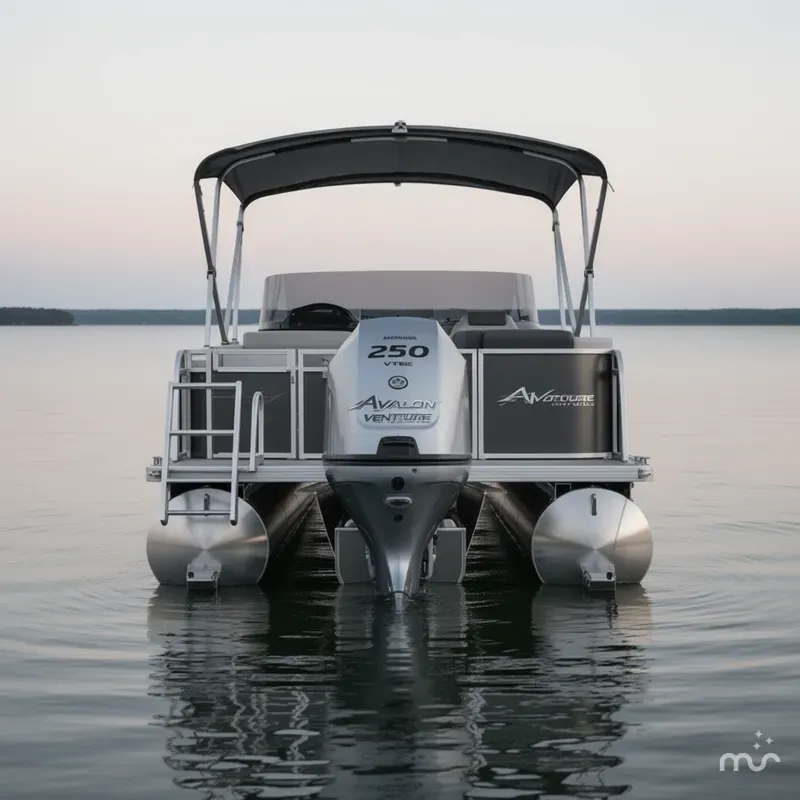 Slide: The Image of Avalon Venture 85 25' Elite Windshield - Triple Toon - IN 2025 - 2