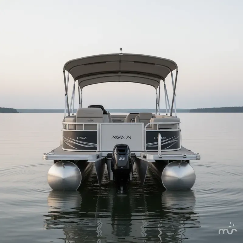 Slide: The Image of Avalon LSZ 23' Cruise Rear Bench TT - Triple Toon - IN ST 2025 - 2
