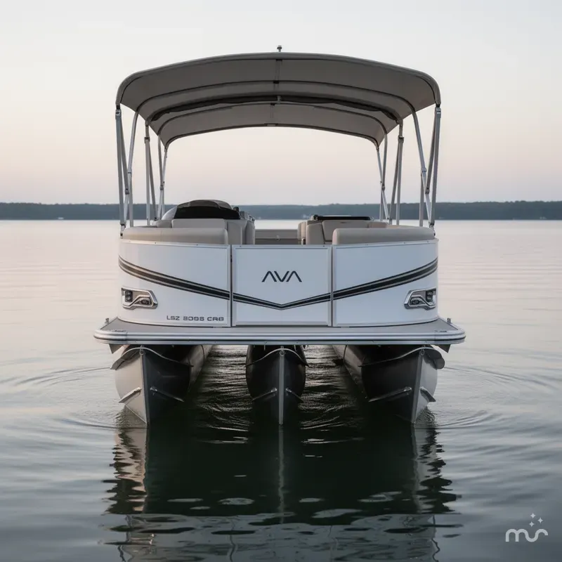 Slide: The Image of Avalon LSZ 23' Cruise Rear Bench TT - Triple Toon - IN ST 2025 - 3