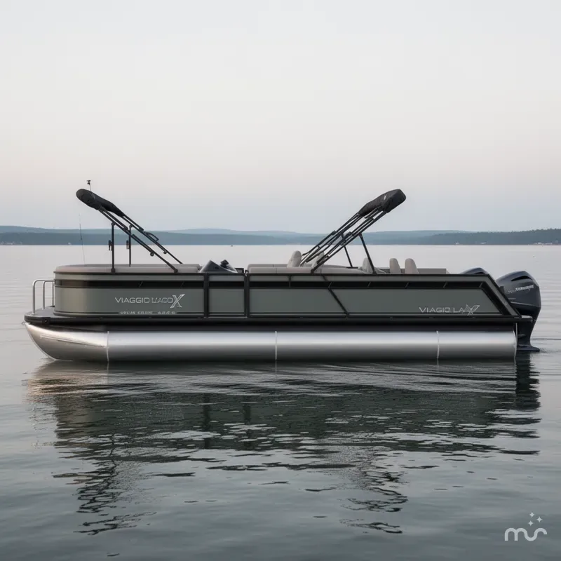 Slide: The Image of Viaggio Lago X 24' R (Rear Fish) Triple Toon - IN STOCK 2025 - 1