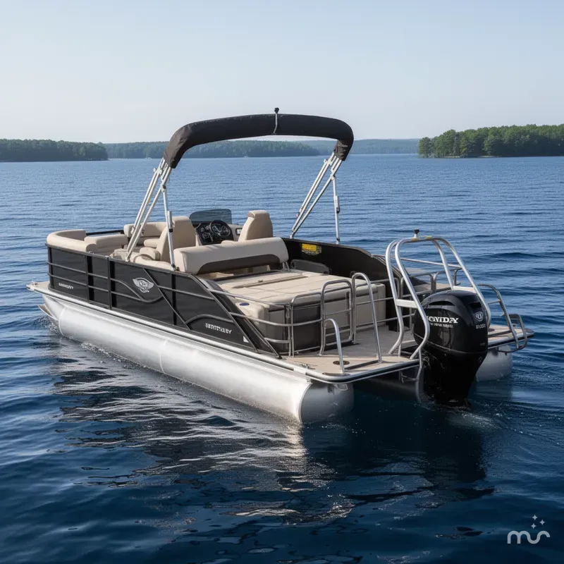 Slide: The Image of Bentley Pontoons Legacy 220 Swingback & Honda 4-Stroke EFI 2026 - 0