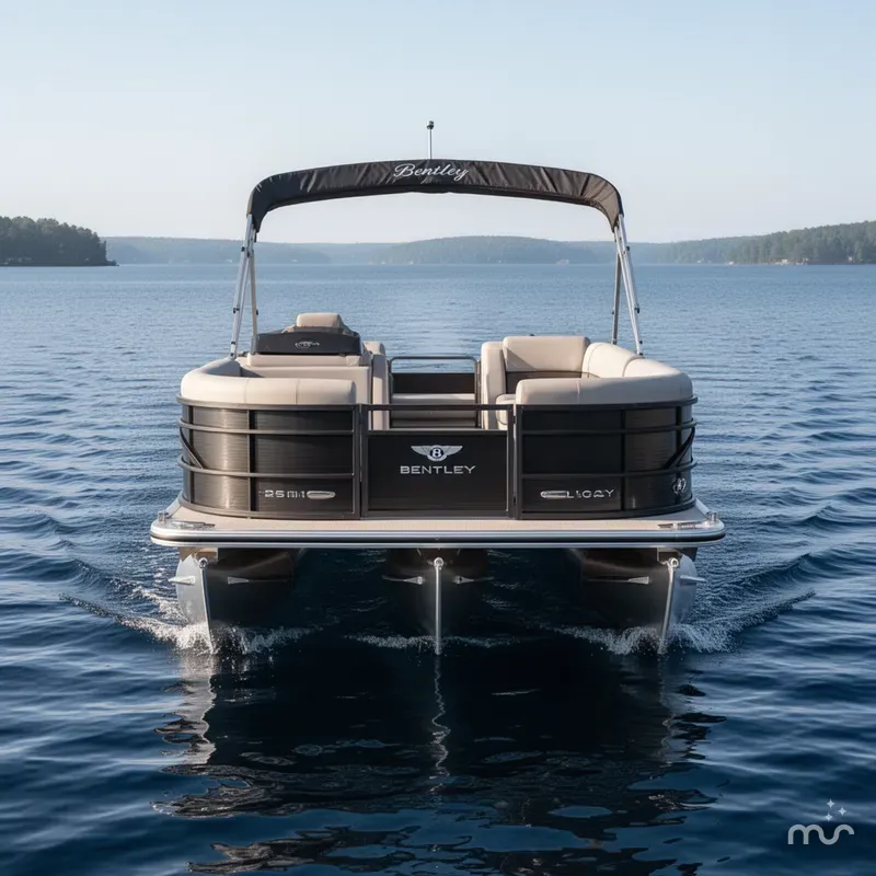 Slide: The Image of Bentley Pontoons Legacy 220 Swingback & Honda 4-Stroke EFI 2026 - 1