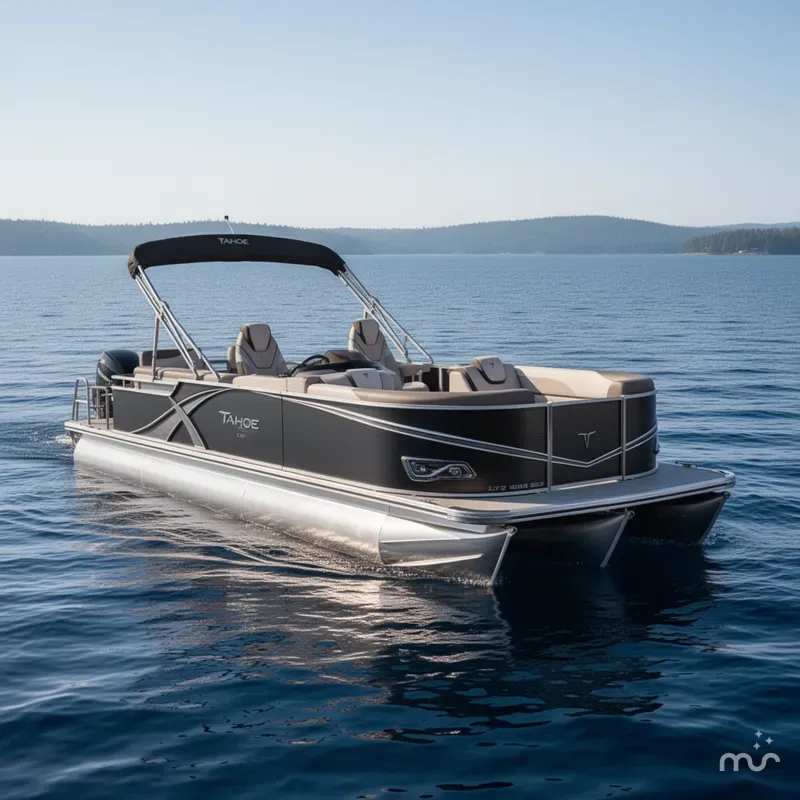 Slide: The Image of Tahoe LTZ 2385 Quad Lounge Shift SS Tritoon & Honda 4-St 2025 - 0