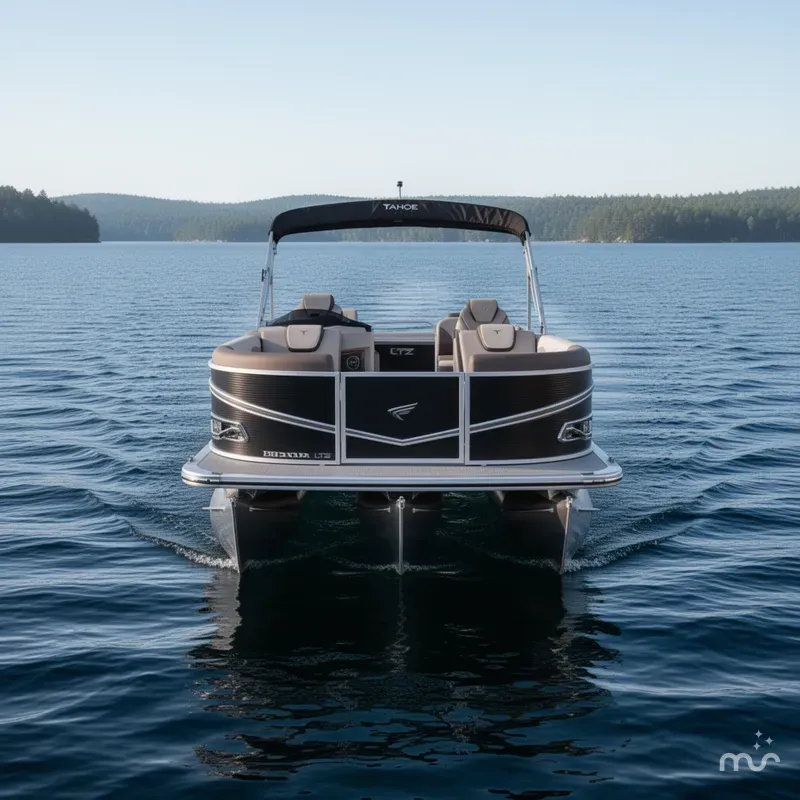 Slide: The Image of Tahoe LTZ 2385 Quad Lounge Shift SS Tritoon & Honda 4-St 2025 - 1