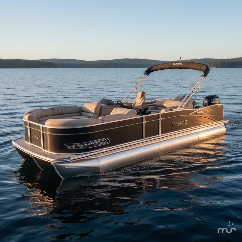 Slide: The Image of Tahoe Cascade 2385 Swingback (VRL) & Honda 4-Stroke EFI 2025 - 2