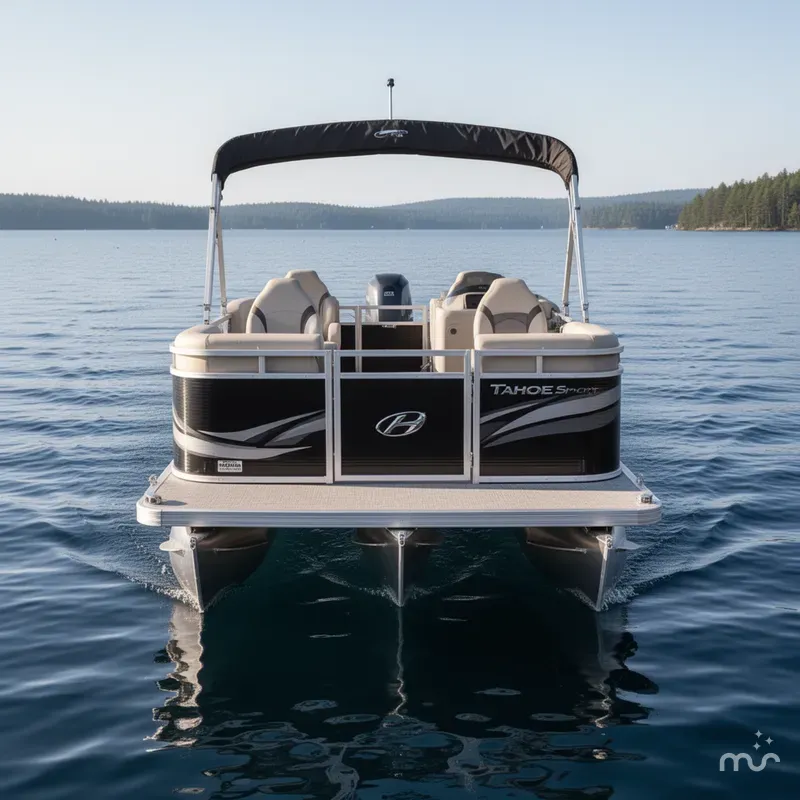 Slide: The Image of Tahoe Sport 23' Fish & Cruise Pontoon & Honda 4-Stroke E 2025 - 1