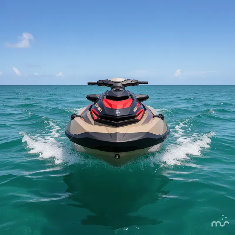 Slide: The Image of Sea-Doo RXT-X™ 325 Metallic Tan / Lava Red Premium 2025 - 3
