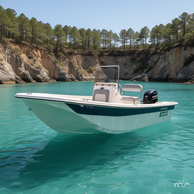 Slide: The Image of Carolina E Series E16 JVX CC w/ 50 HP Suzuki Outboard 2025 - 2